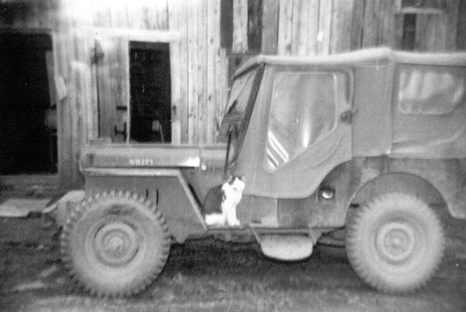 Jeep at the Cabin on the Hill