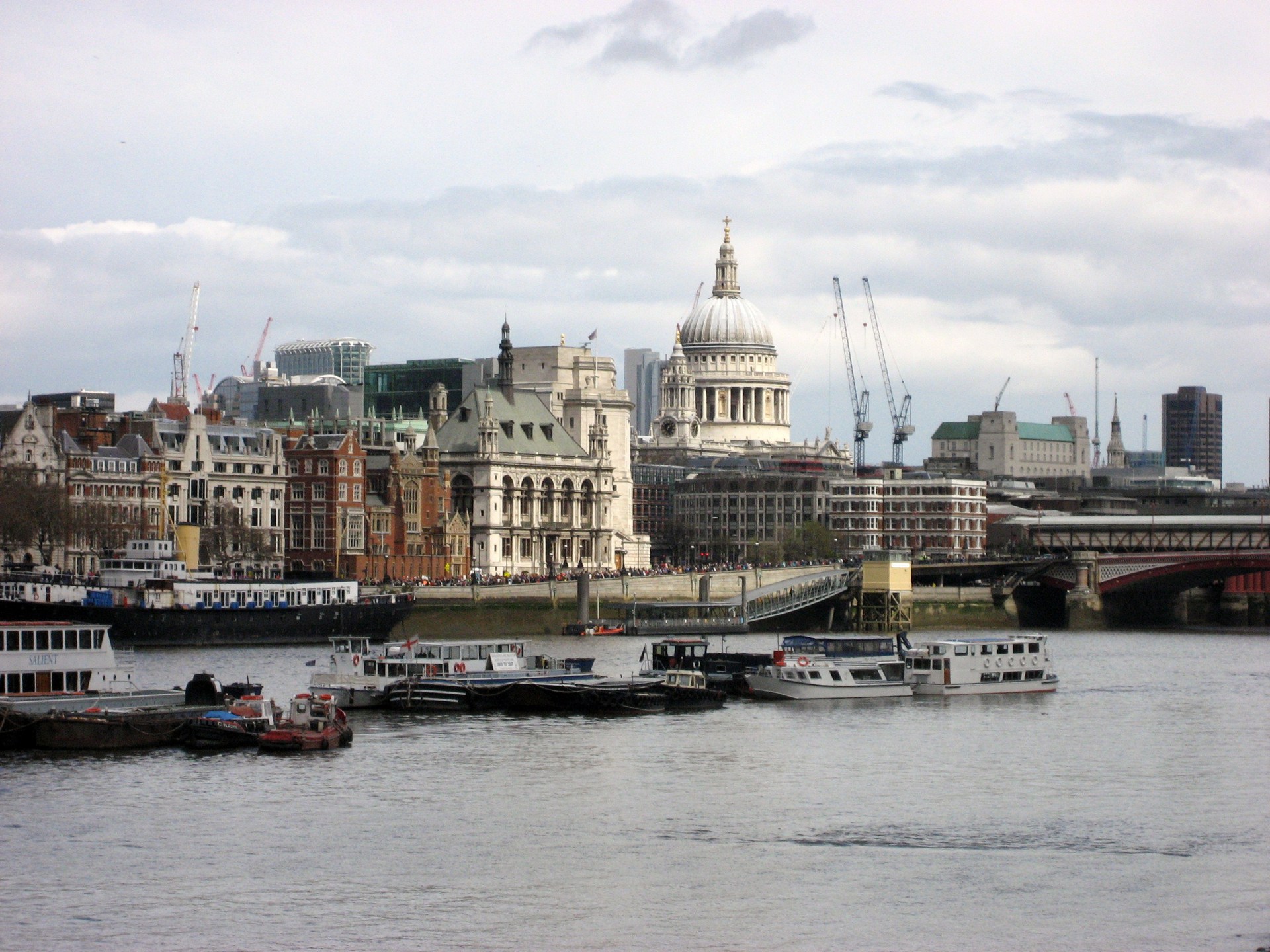 St. Paul’s Church and Blackfriars Bridge taken from the South Bank