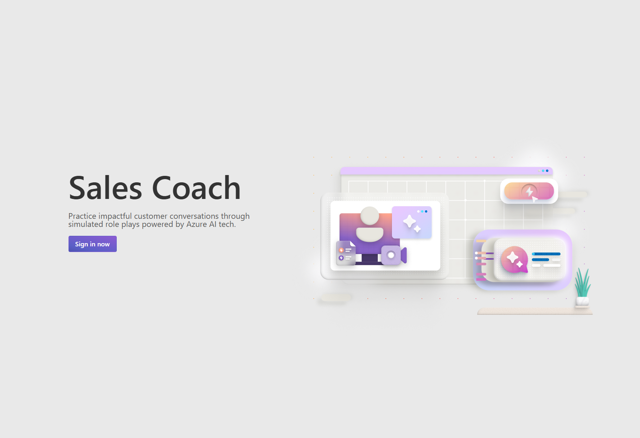 Screenshot of Sales Coach