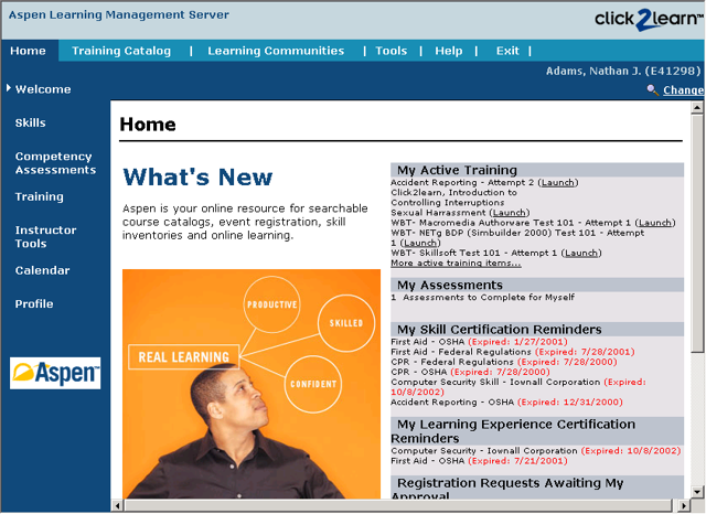Screenshot of Aspen 1.0/1.1