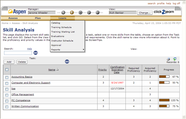 Screenshot of Aspen 2.5