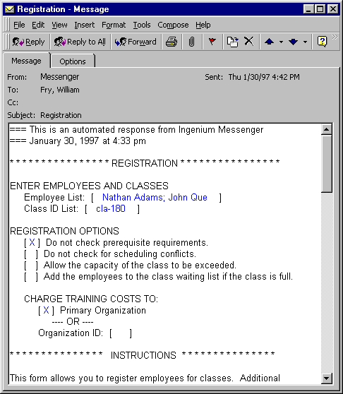 Screenshot of Ingenium Messenger 3.0