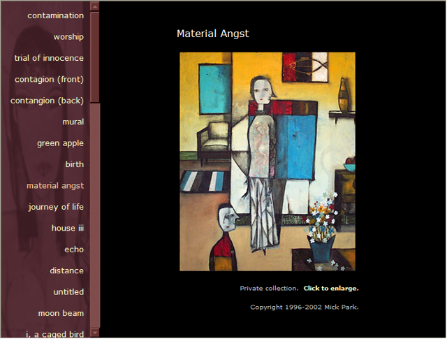 Screenshot of Mickpark.net