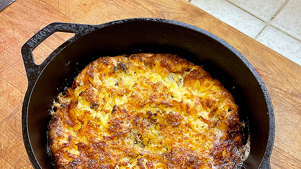 Sausage-and-Mushroom Dutch Baby