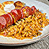 Bratwurst Stewed with Sauerkraut