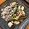 Chicken, Asparagus, and Mushroom Skillet