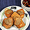 Sausage and Shrimp Fried Wontons